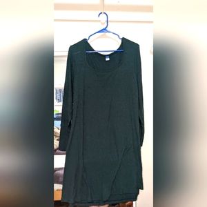Old Navy XXL Dark Green Swing Sweater Dress